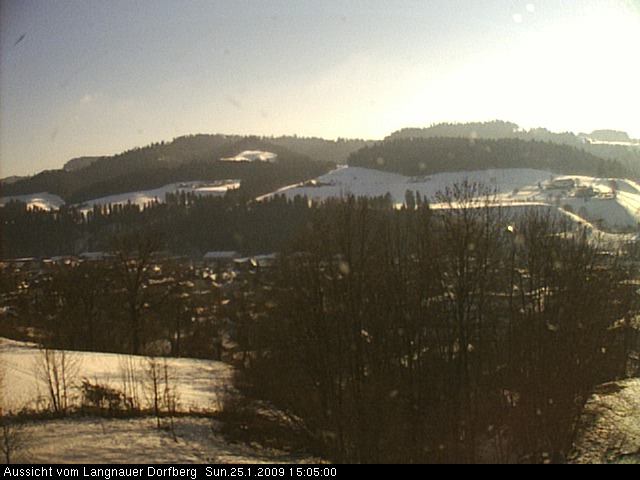 Webcam-Bild: Aussicht vom Dorfberg in Langnau 20090125-150500