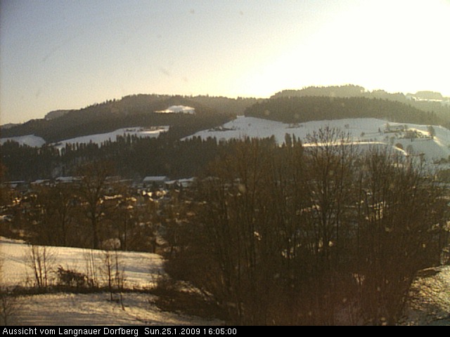 Webcam-Bild: Aussicht vom Dorfberg in Langnau 20090125-160500