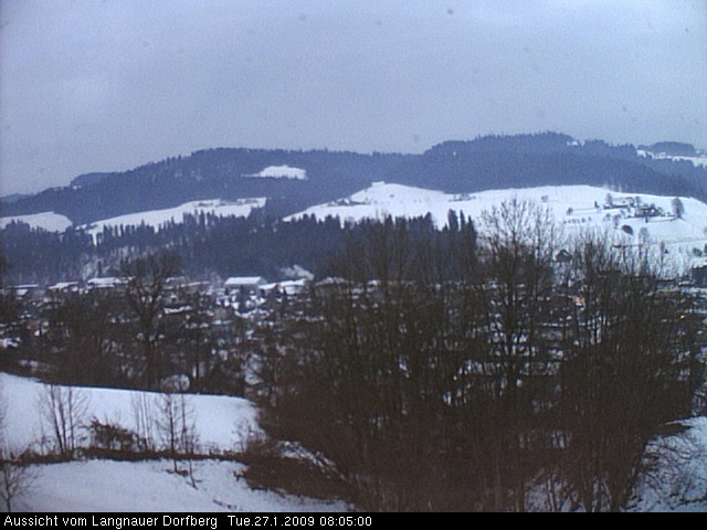 Webcam-Bild: Aussicht vom Dorfberg in Langnau 20090127-080500