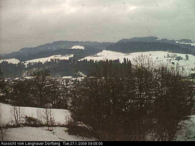 Webcam-Bild: Aussicht vom Dorfberg in Langnau 20090127-090500