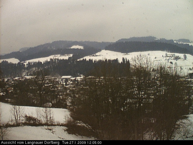 Webcam-Bild: Aussicht vom Dorfberg in Langnau 20090127-120500