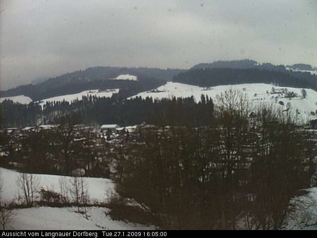 Webcam-Bild: Aussicht vom Dorfberg in Langnau 20090127-160500