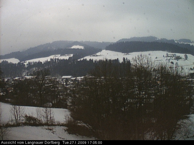Webcam-Bild: Aussicht vom Dorfberg in Langnau 20090127-170500