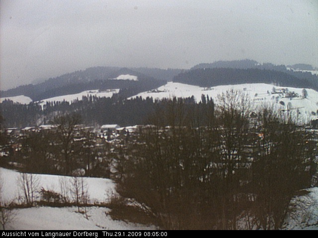 Webcam-Bild: Aussicht vom Dorfberg in Langnau 20090129-080500