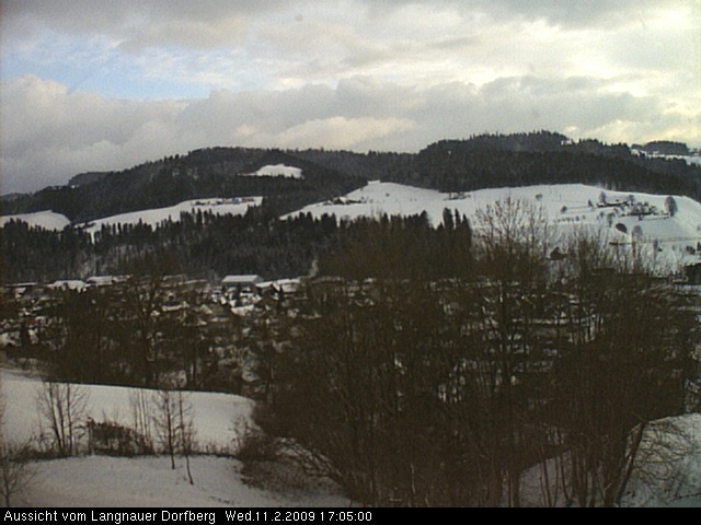 Webcam-Bild: Aussicht vom Dorfberg in Langnau 20090211-170500