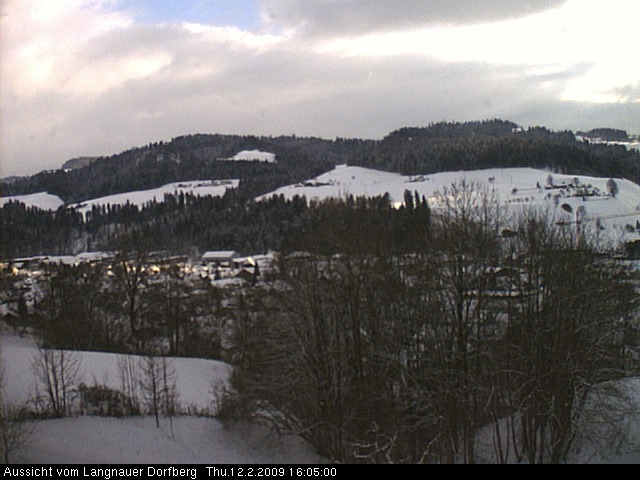 Webcam-Bild: Aussicht vom Dorfberg in Langnau 20090212-160500