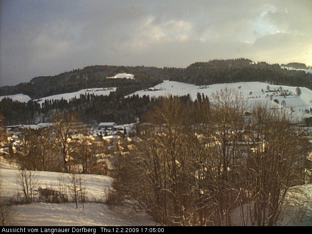Webcam-Bild: Aussicht vom Dorfberg in Langnau 20090212-170500