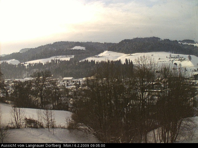 Webcam-Bild: Aussicht vom Dorfberg in Langnau 20090216-090500