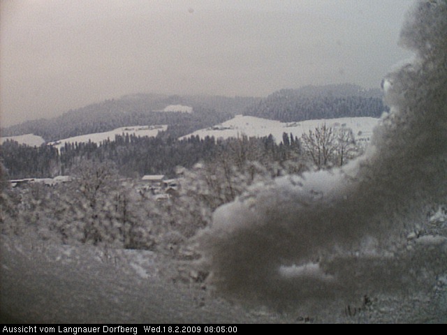 Webcam-Bild: Aussicht vom Dorfberg in Langnau 20090218-080500