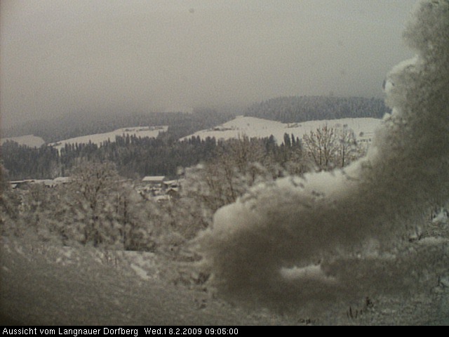 Webcam-Bild: Aussicht vom Dorfberg in Langnau 20090218-090500