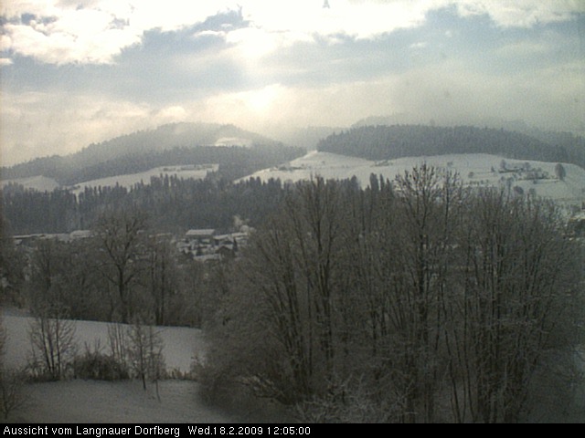 Webcam-Bild: Aussicht vom Dorfberg in Langnau 20090218-120500