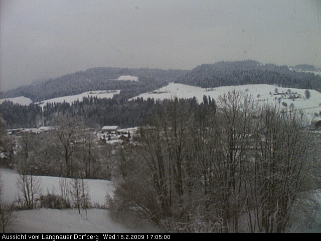 Webcam-Bild: Aussicht vom Dorfberg in Langnau 20090218-170500
