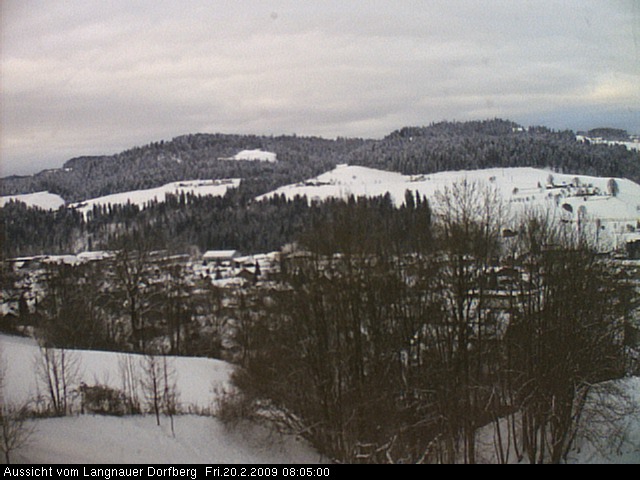 Webcam-Bild: Aussicht vom Dorfberg in Langnau 20090220-080500