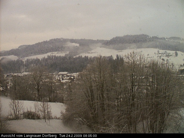 Webcam-Bild: Aussicht vom Dorfberg in Langnau 20090224-080500