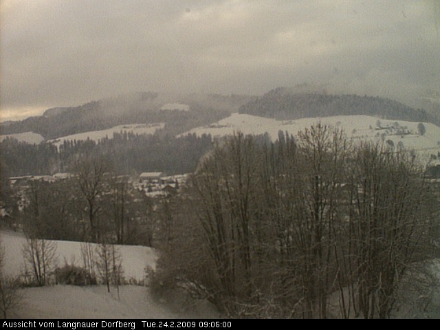 Webcam-Bild: Aussicht vom Dorfberg in Langnau 20090224-090500