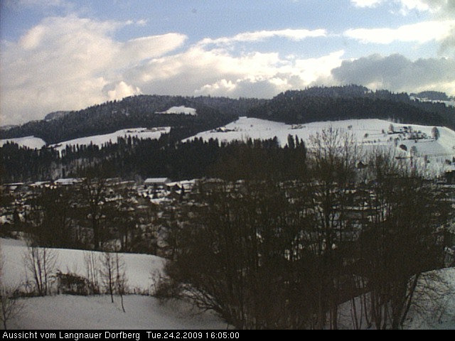 Webcam-Bild: Aussicht vom Dorfberg in Langnau 20090224-160500