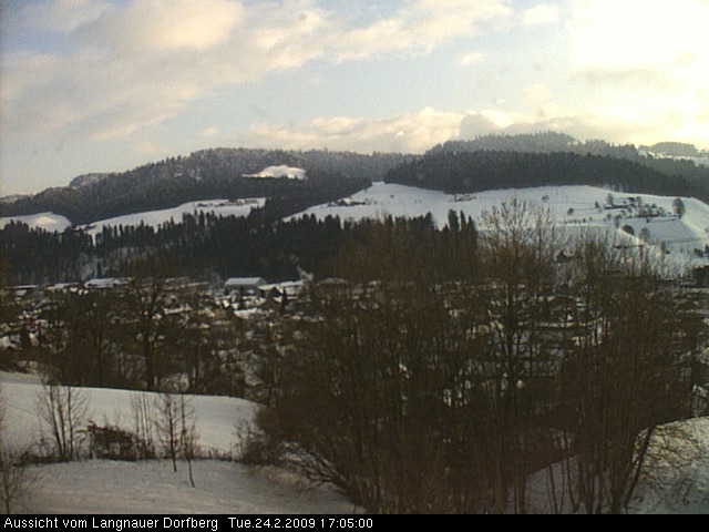 Webcam-Bild: Aussicht vom Dorfberg in Langnau 20090224-170500