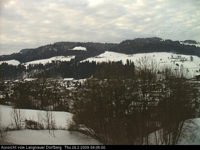 Webcam-Bild: Aussicht vom Dorfberg in Langnau 20090226-080500