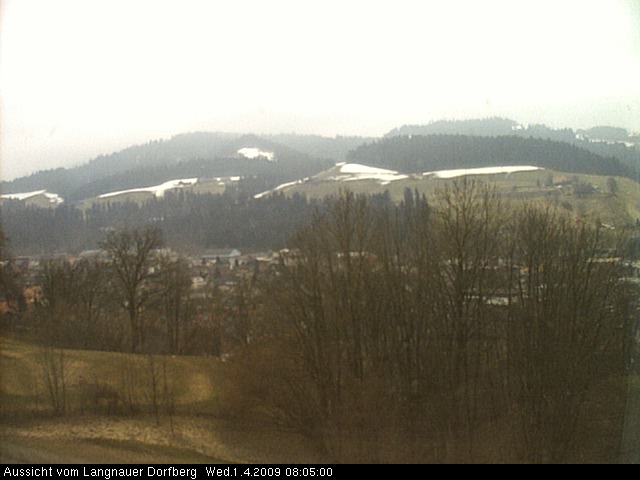 Webcam-Bild: Aussicht vom Dorfberg in Langnau 20090401-080500