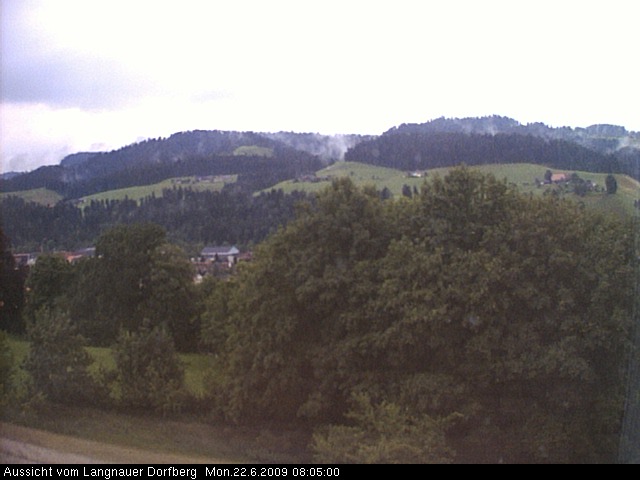 Webcam-Bild: Aussicht vom Dorfberg in Langnau 20090622-080500
