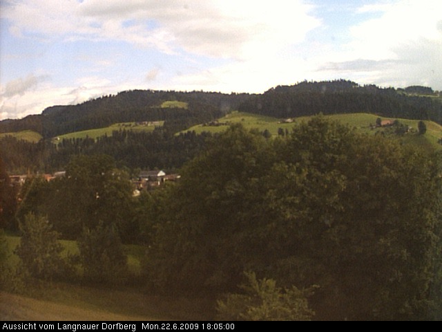 Webcam-Bild: Aussicht vom Dorfberg in Langnau 20090622-180500