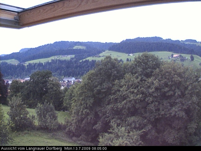 Webcam-Bild: Aussicht vom Dorfberg in Langnau 20090713-080500