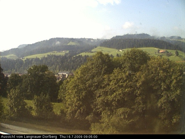 Webcam-Bild: Aussicht vom Dorfberg in Langnau 20090716-090500