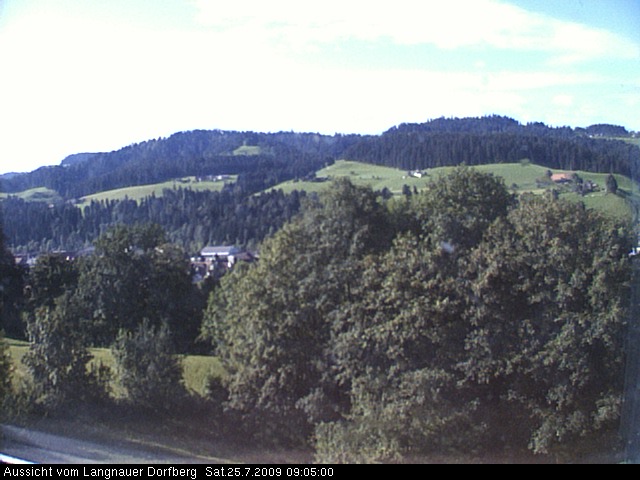 Webcam-Bild: Aussicht vom Dorfberg in Langnau 20090725-090500