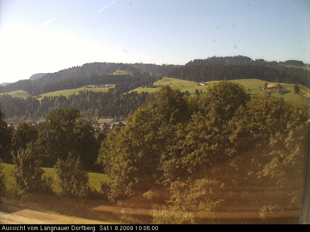Webcam-Bild: Aussicht vom Dorfberg in Langnau 20090801-100500