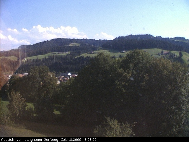 Webcam-Bild: Aussicht vom Dorfberg in Langnau 20090801-180500