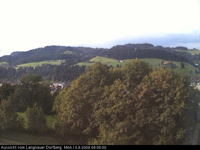 Webcam-Bild: Aussicht vom Dorfberg in Langnau 20090810-080500