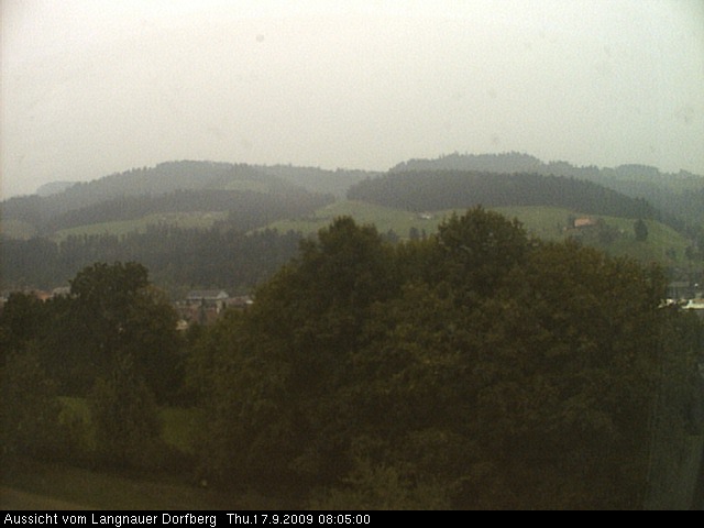 Webcam-Bild: Aussicht vom Dorfberg in Langnau 20090917-080500