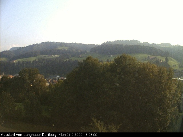 Webcam-Bild: Aussicht vom Dorfberg in Langnau 20090921-180500