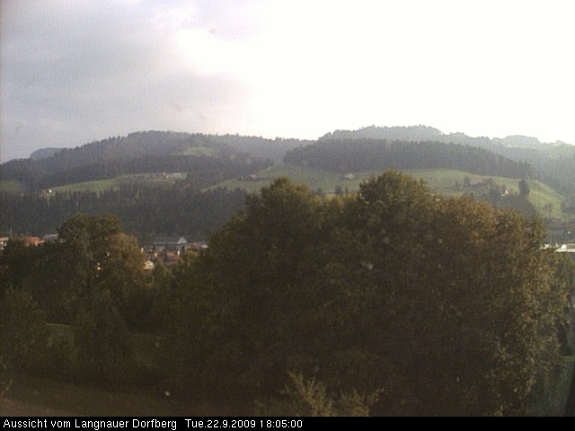 Webcam-Bild: Aussicht vom Dorfberg in Langnau 20090922-180500