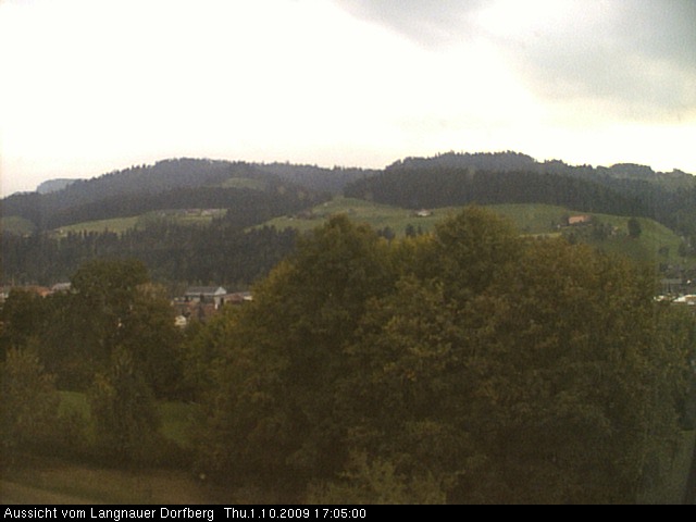 Webcam-Bild: Aussicht vom Dorfberg in Langnau 20091001-170500