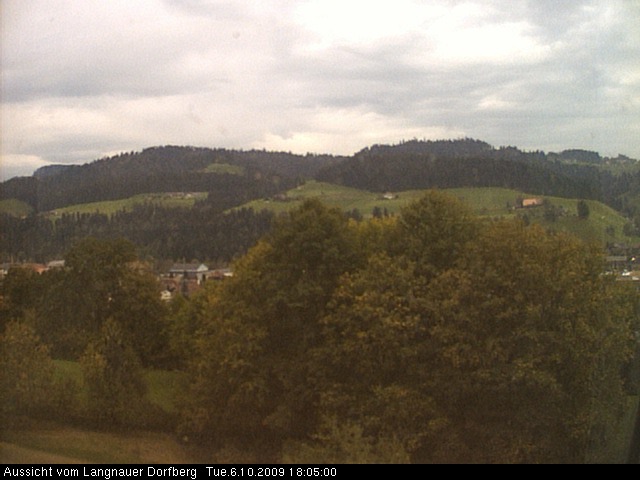 Webcam-Bild: Aussicht vom Dorfberg in Langnau 20091006-180500