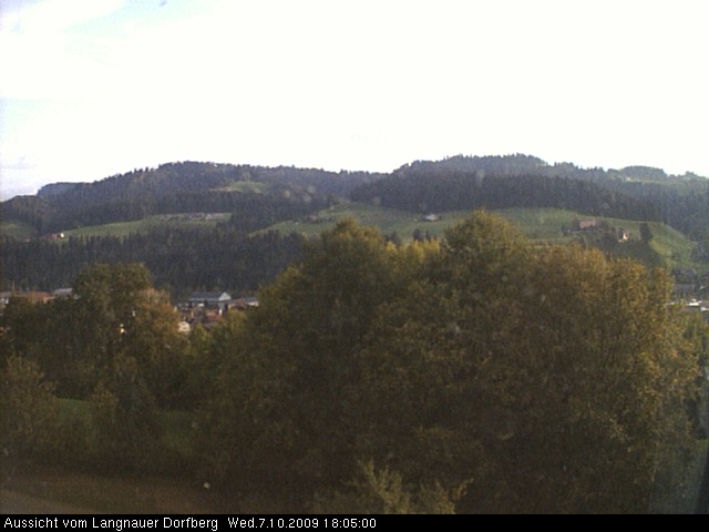 Webcam-Bild: Aussicht vom Dorfberg in Langnau 20091007-180500