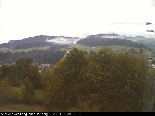 Webcam-Bild: Aussicht vom Dorfberg in Langnau 20091013-080500