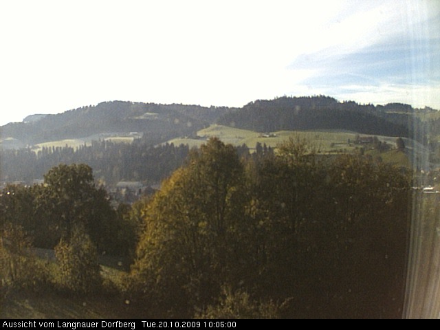 Webcam-Bild: Aussicht vom Dorfberg in Langnau 20091020-100500