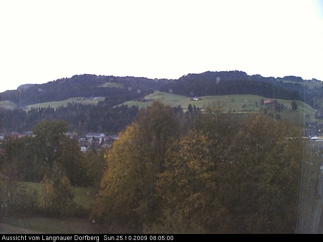 Webcam-Bild: Aussicht vom Dorfberg in Langnau 20091025-080500