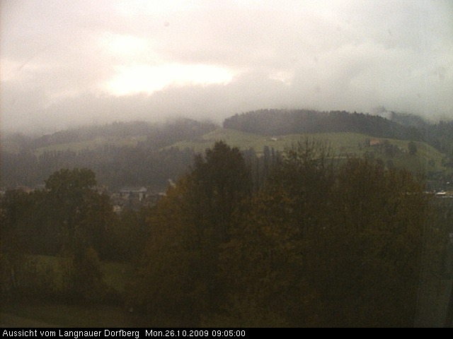 Webcam-Bild: Aussicht vom Dorfberg in Langnau 20091026-090500