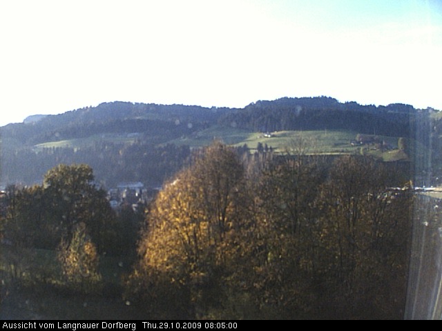 Webcam-Bild: Aussicht vom Dorfberg in Langnau 20091029-080500