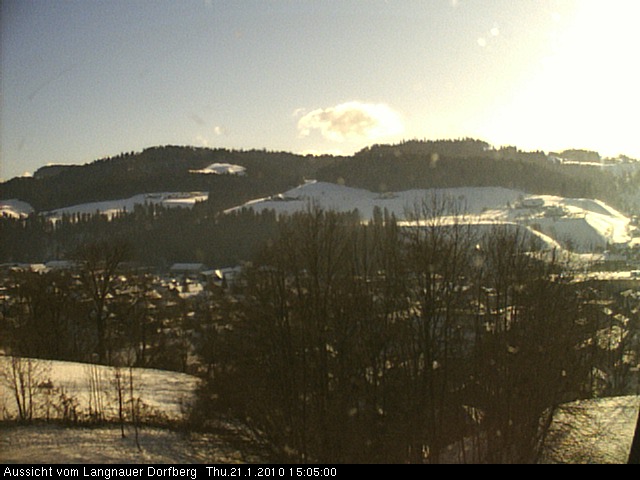 Webcam-Bild: Aussicht vom Dorfberg in Langnau 20100121-150500