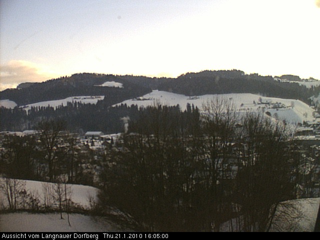 Webcam-Bild: Aussicht vom Dorfberg in Langnau 20100121-160500