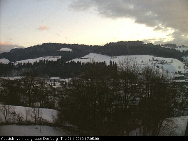 Webcam-Bild: Aussicht vom Dorfberg in Langnau 20100121-170500