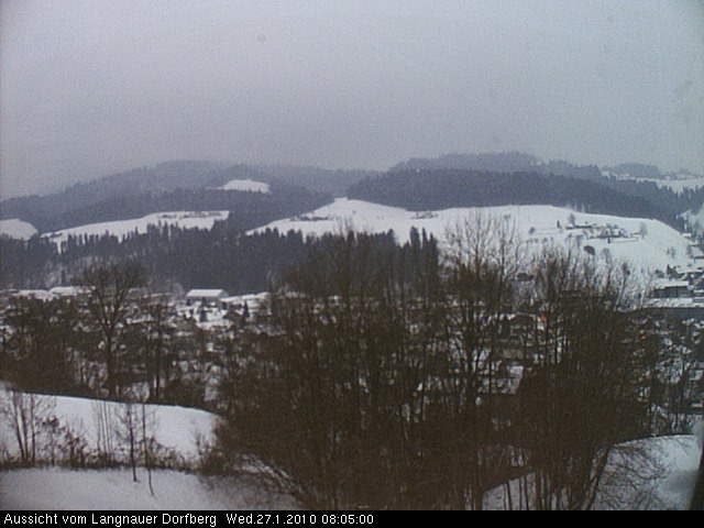 Webcam-Bild: Aussicht vom Dorfberg in Langnau 20100127-080500