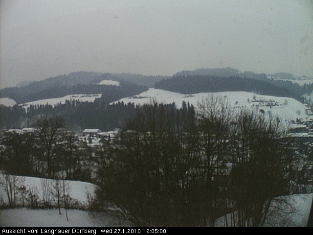 Webcam-Bild: Aussicht vom Dorfberg in Langnau 20100127-160500