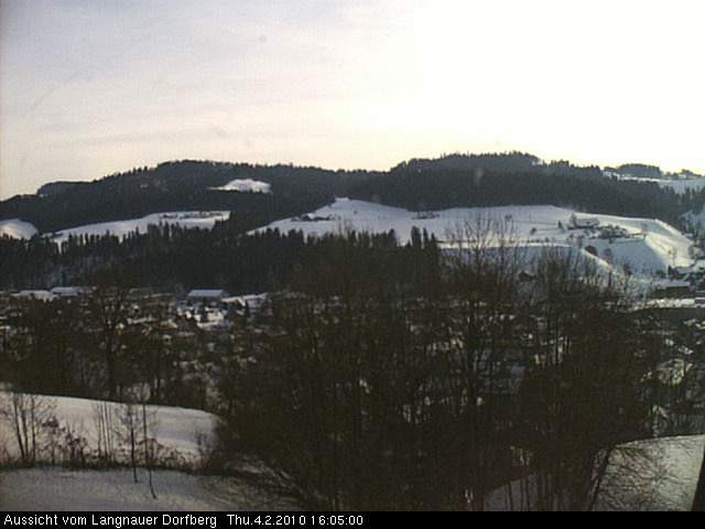 Webcam-Bild: Aussicht vom Dorfberg in Langnau 20100204-160500
