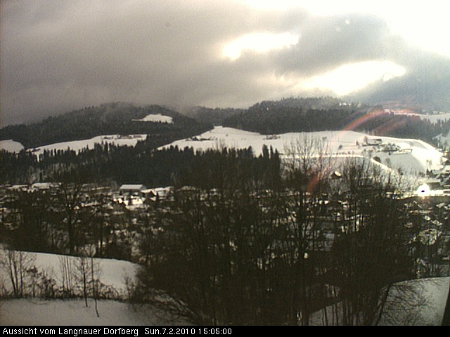 Webcam-Bild: Aussicht vom Dorfberg in Langnau 20100207-150500