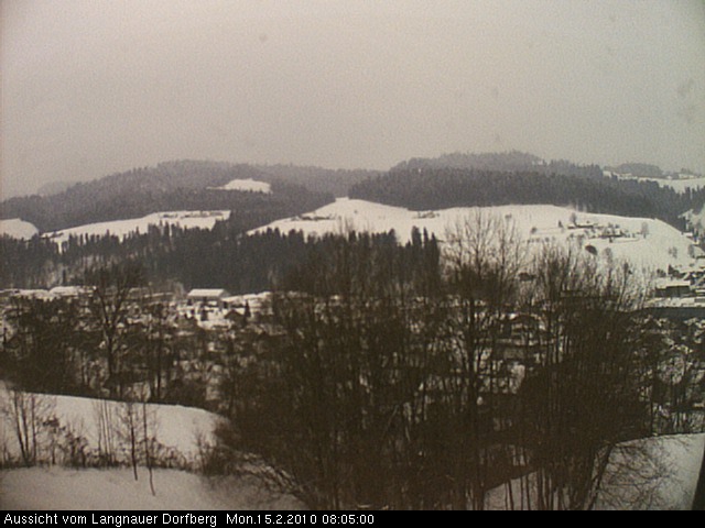 Webcam-Bild: Aussicht vom Dorfberg in Langnau 20100215-080500